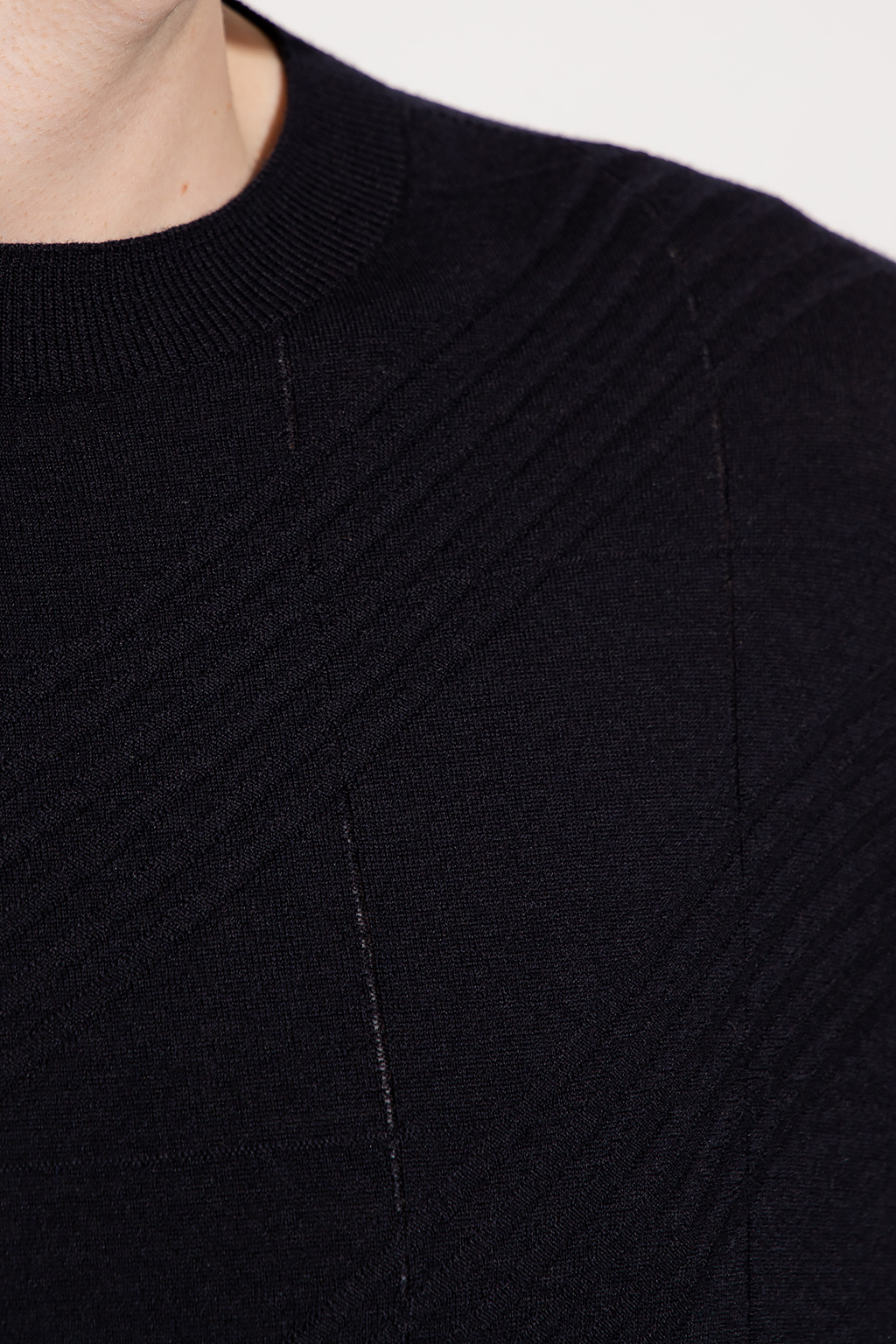 Giorgio armani zigzag-print Wool sweater