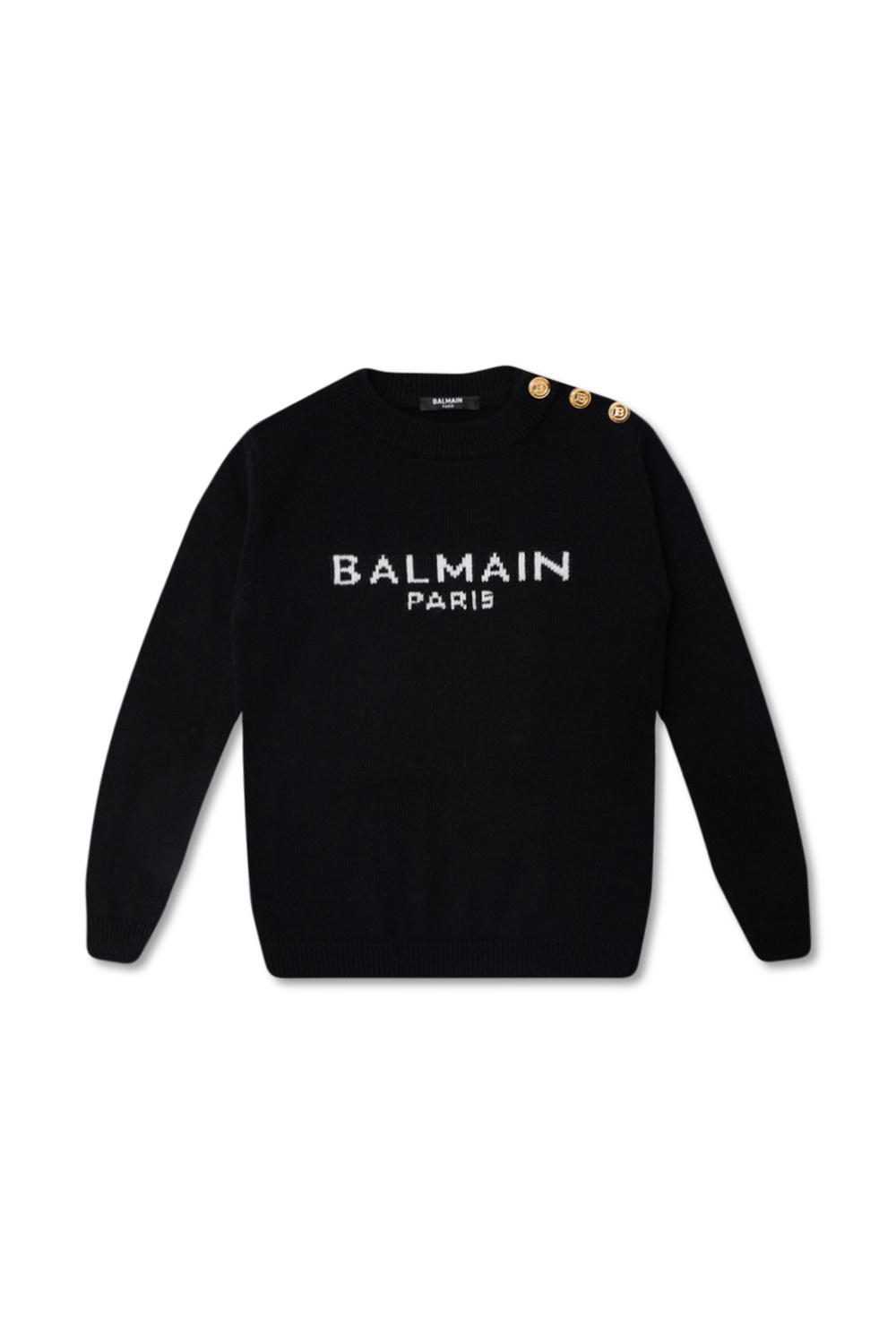 balmain b17170 Kids Sweater with logo