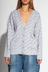 Balenciaga GREY Cardigan with logo