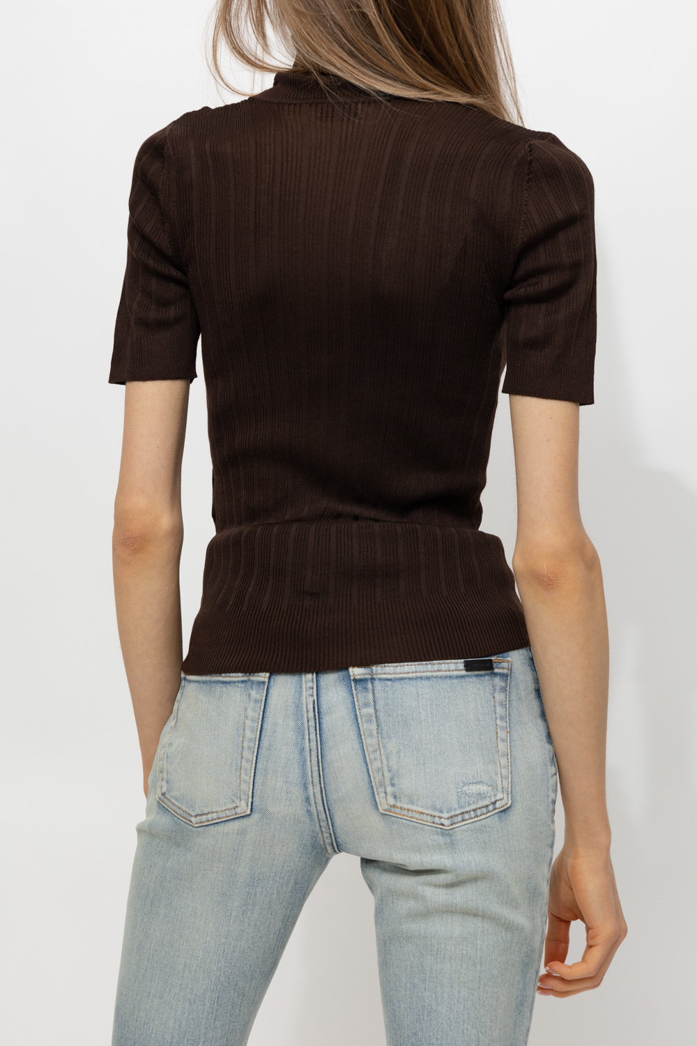 Saint Laurent Silk turtleneck top