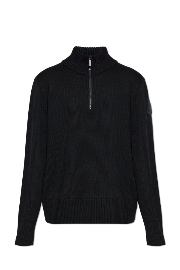 Sweater with a stand-up collar and zip fastening od Canada Goose