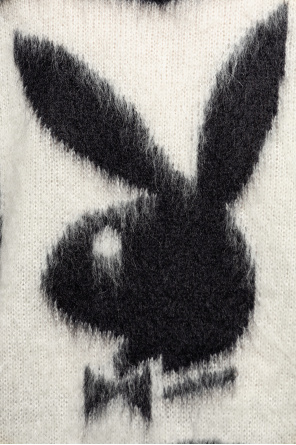 Saint Laurent Sweter z wyszytym wzorem
