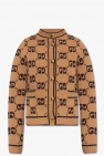 Gucci BROWN Wool cardigan with monogram