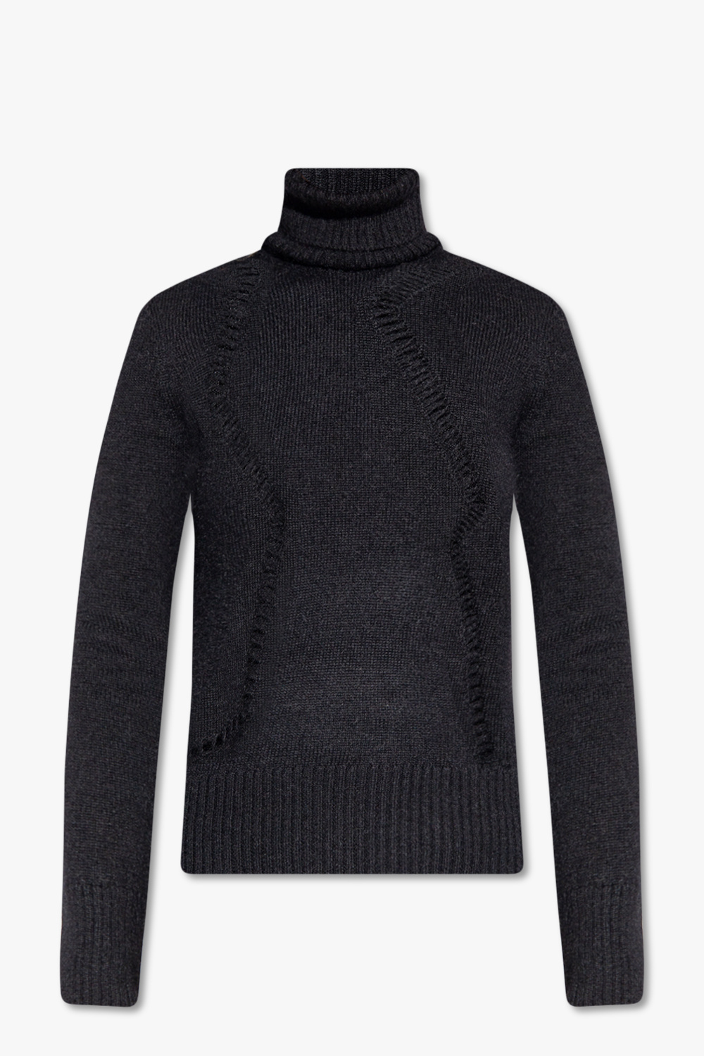 Saint Laurent Openwork turtleneck sweater