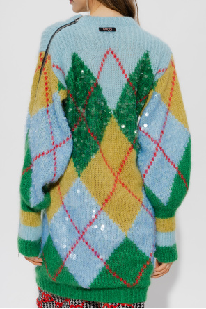 Gucci Sweater with argyle pattern