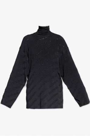 Oversize ribbed turtleneck sweater od Balenciaga