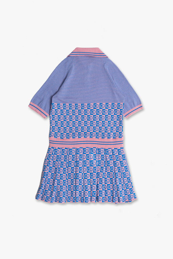 gucci Washed Kids Dress with logo