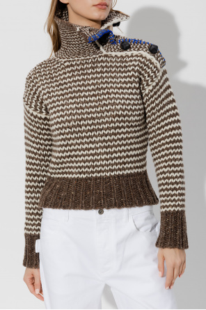 Bottega Veneta Turtleneck sweater with decorative knit