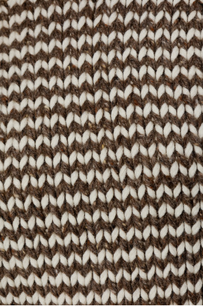 Bottega necklace Veneta Turtleneck sweater with decorative knit