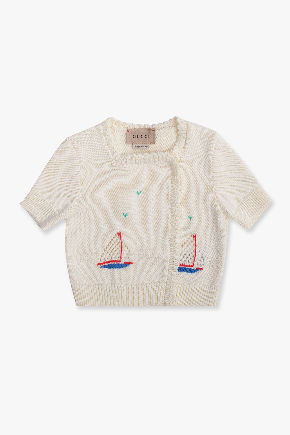 gucci buckle Kids Wool cardigan