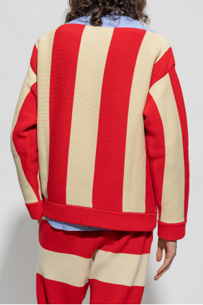gucci slip-on Striped sweater
