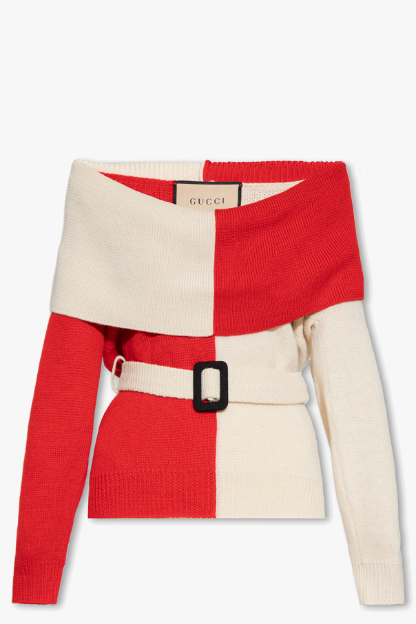 gucci CLASSIC Wool sweater with stripe