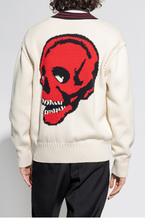 Alexander McQueen Cardigan with skull motif