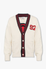 Alexander McQueen WHITE Cardigan with skull motif