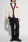 Alexander McQueen WHITE Cardigan with skull motif