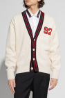 Alexander McQueen WHITE Cardigan with skull motif