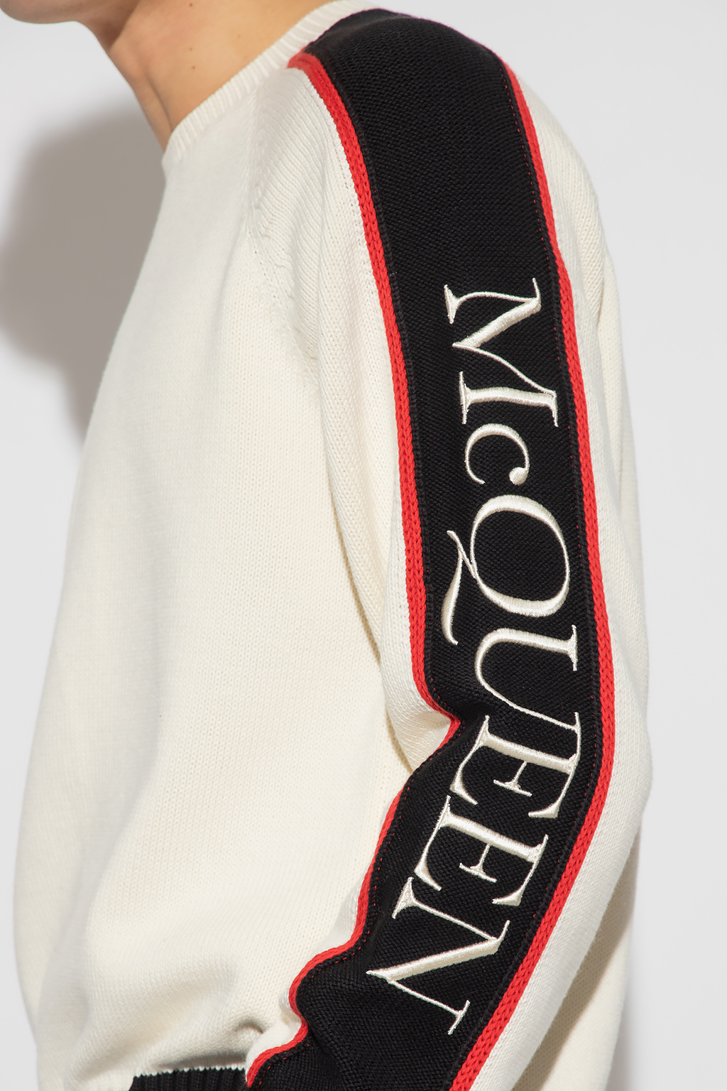 Alexander McQueen Alexander McQueen side-stripe logo skinny jeans