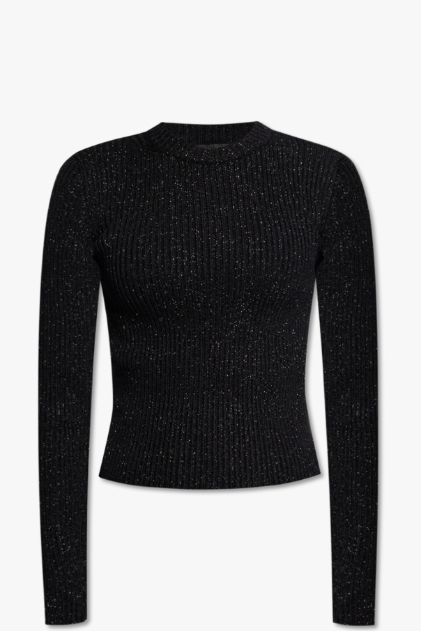Balenciaga Slub sweater with metallic thread