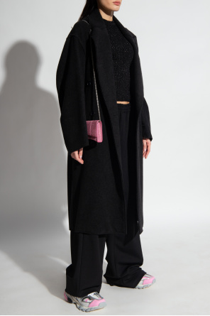 COMME DES GAR ONS SHIRT ruffled-detail A-line coat od Balenciaga