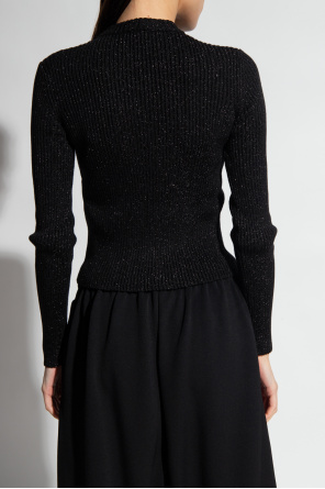 Balenciaga Sweter z lureksową nicią