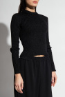 Balenciaga BLACK Sweater with metallic thread