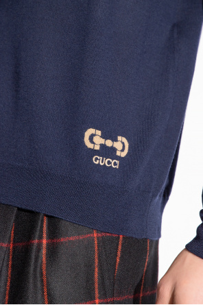 gucci eyewear Turtleneck sweater with logo