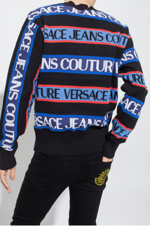 Versace Jeans Couture LA Gear V Neck Sweatshirt Ladies