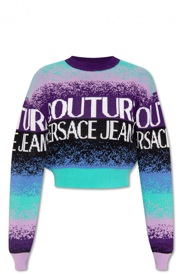 Versace Jeans Couture Patterned Sleeve sweater