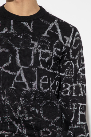 Alexander McQueen Alexander McQueen skull star embroidered tie