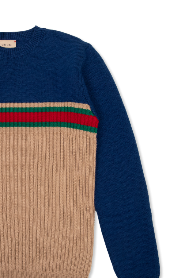 Gucci jacquard Kids Wool sweater
