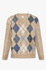 Bottega Veneta beige Leather sweater