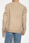 Bottega Veneta beige Leather sweater
