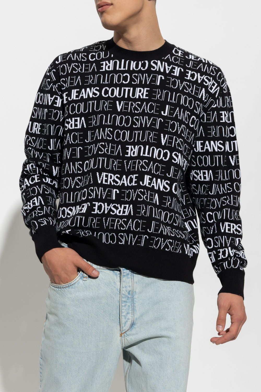 Versace Jeans Couture Sweater with logo Men's Clothing Vitkac