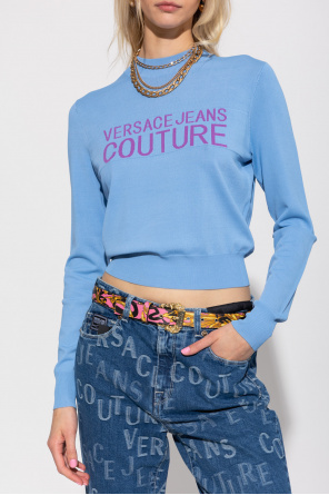 MSGM embossed-logo sweatshirt Sweater with logo