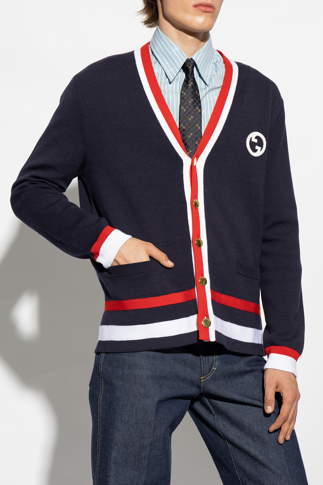 gucci small Cardigan with pockets