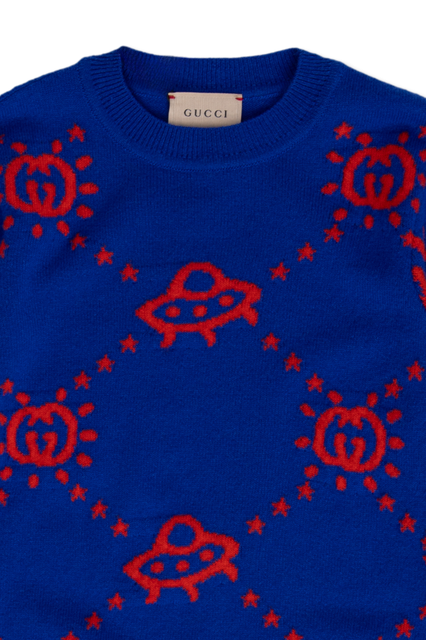 Gucci Kids Sweter z monogramem