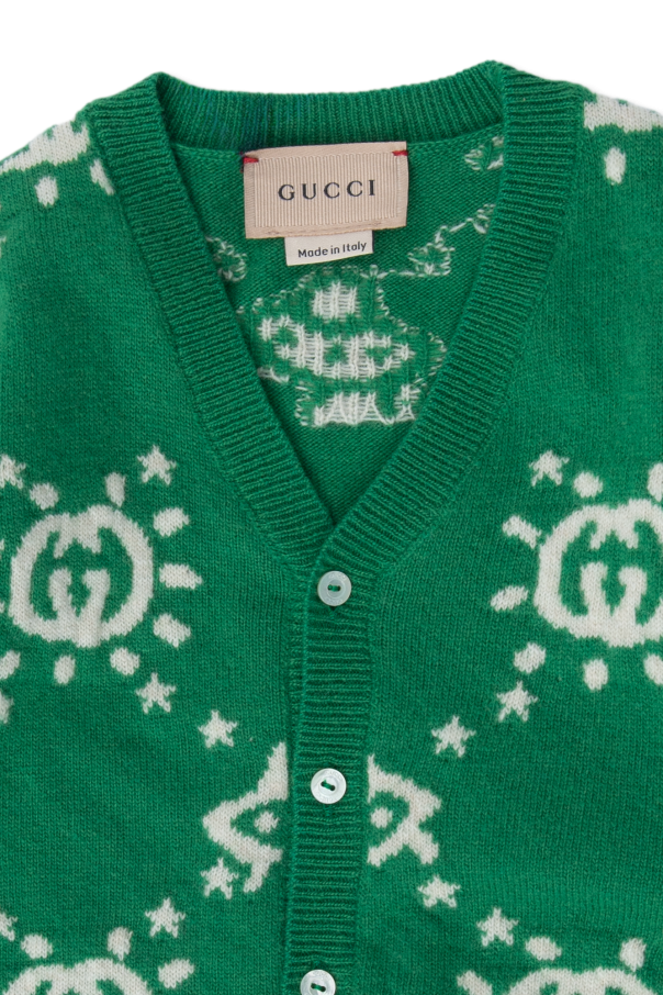 Gucci Kids GUCCI V-NECK DRESS