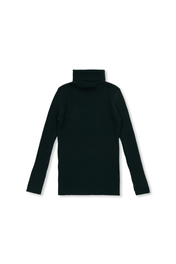 gucci Brand Kids Turtleneck sweater with logo