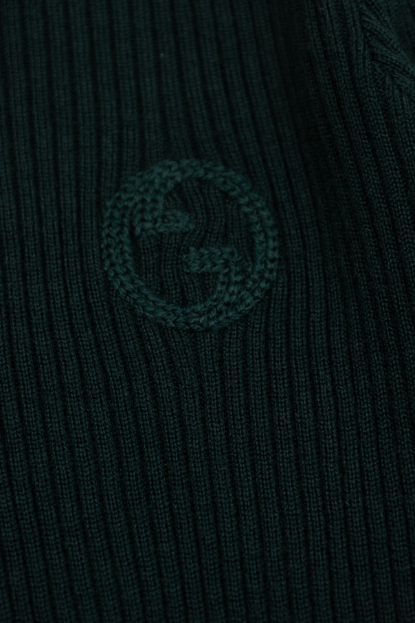gucci Brand Kids Turtleneck sweater with logo