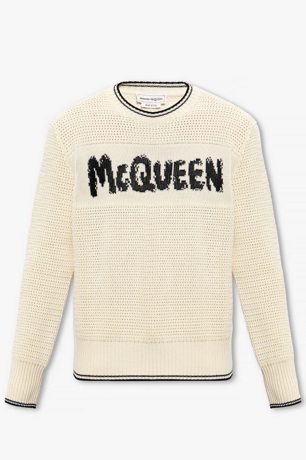 Alexander McQueen Sweter z logo