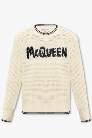 Alexander McQueen side-stripe denim jacket