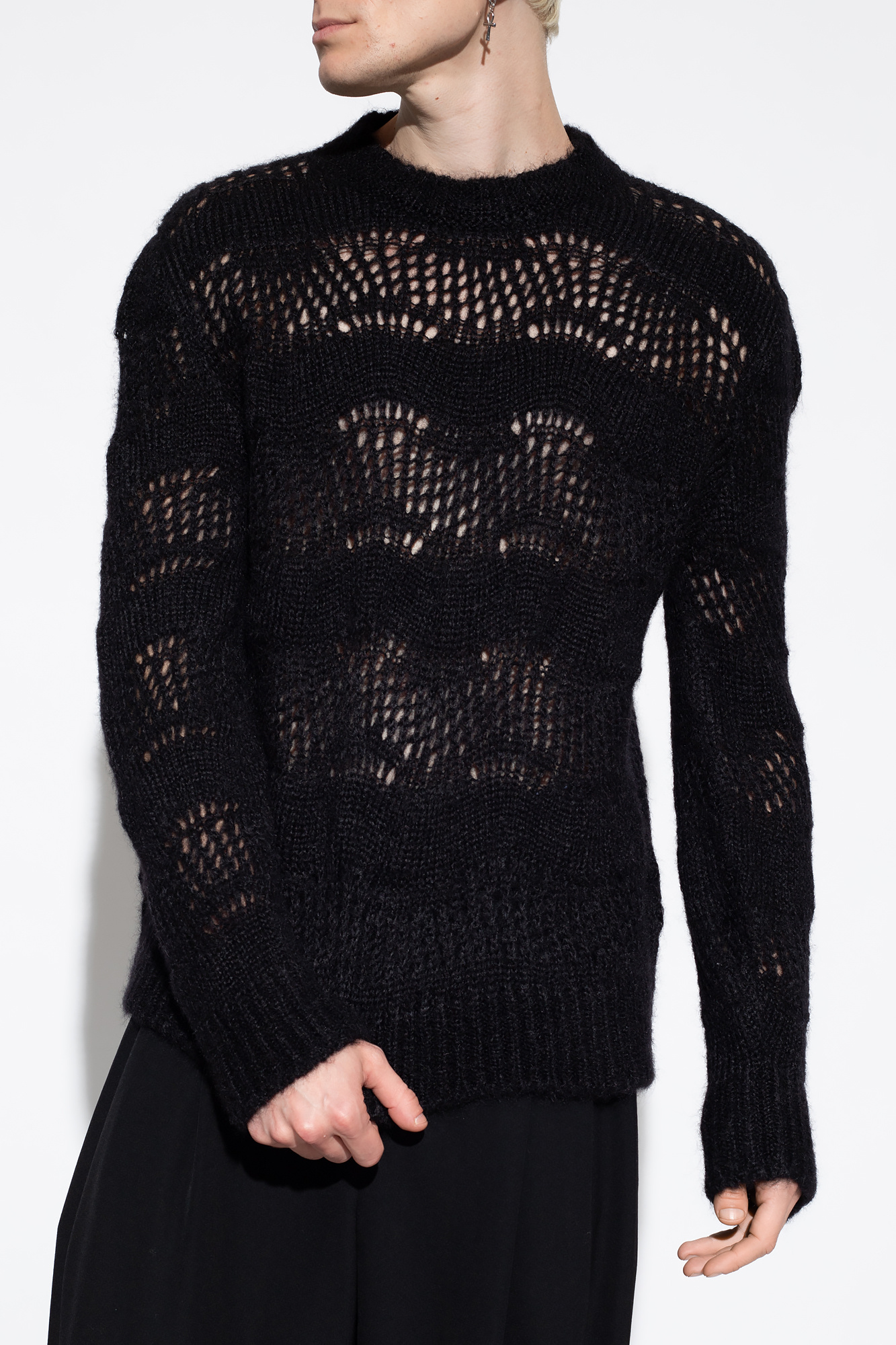 Saint Laurent Sweater with decorative knit