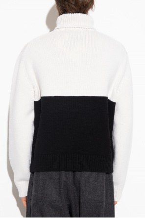 Alexander McQueen Embroidered turtleneck sweater