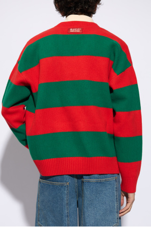 Gucci Sweter ze wzorem w pasy