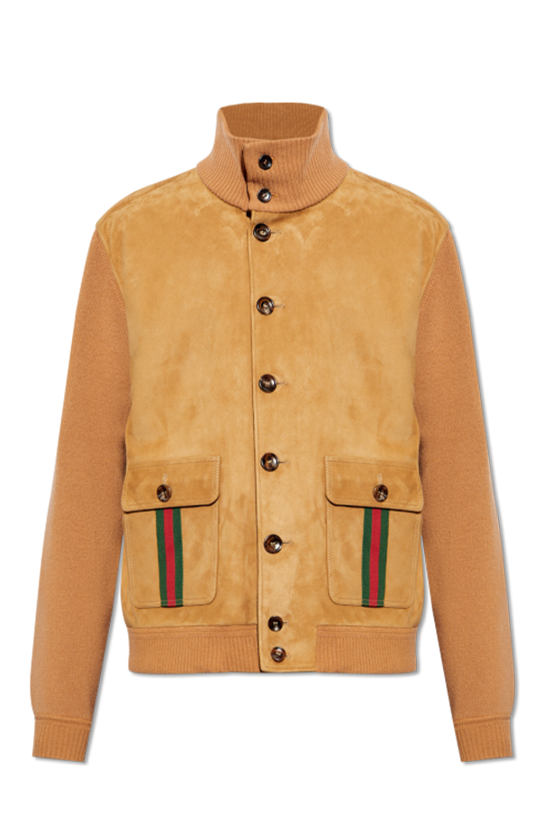 Suede bomber jacket od Gucci