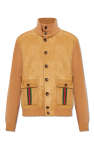 Gucci beige Suede bomber jacket