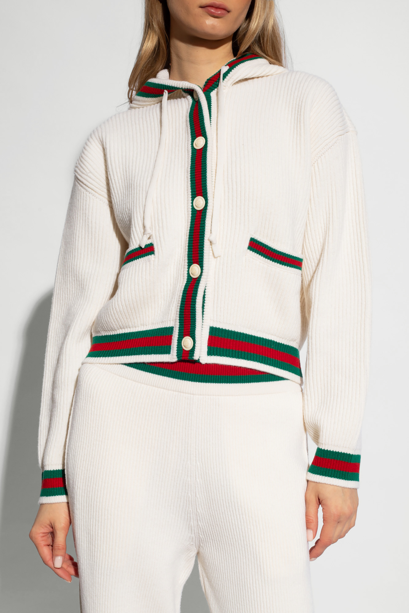 Gucci Wool cardigan with hood