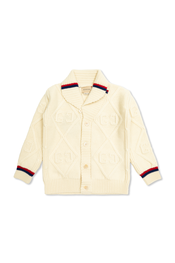 Gucci Kids Wełniany kardigan