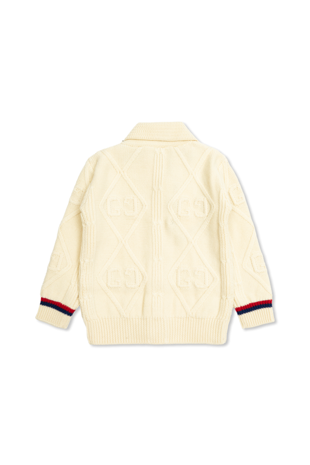 Gucci Kids Wełniany kardigan