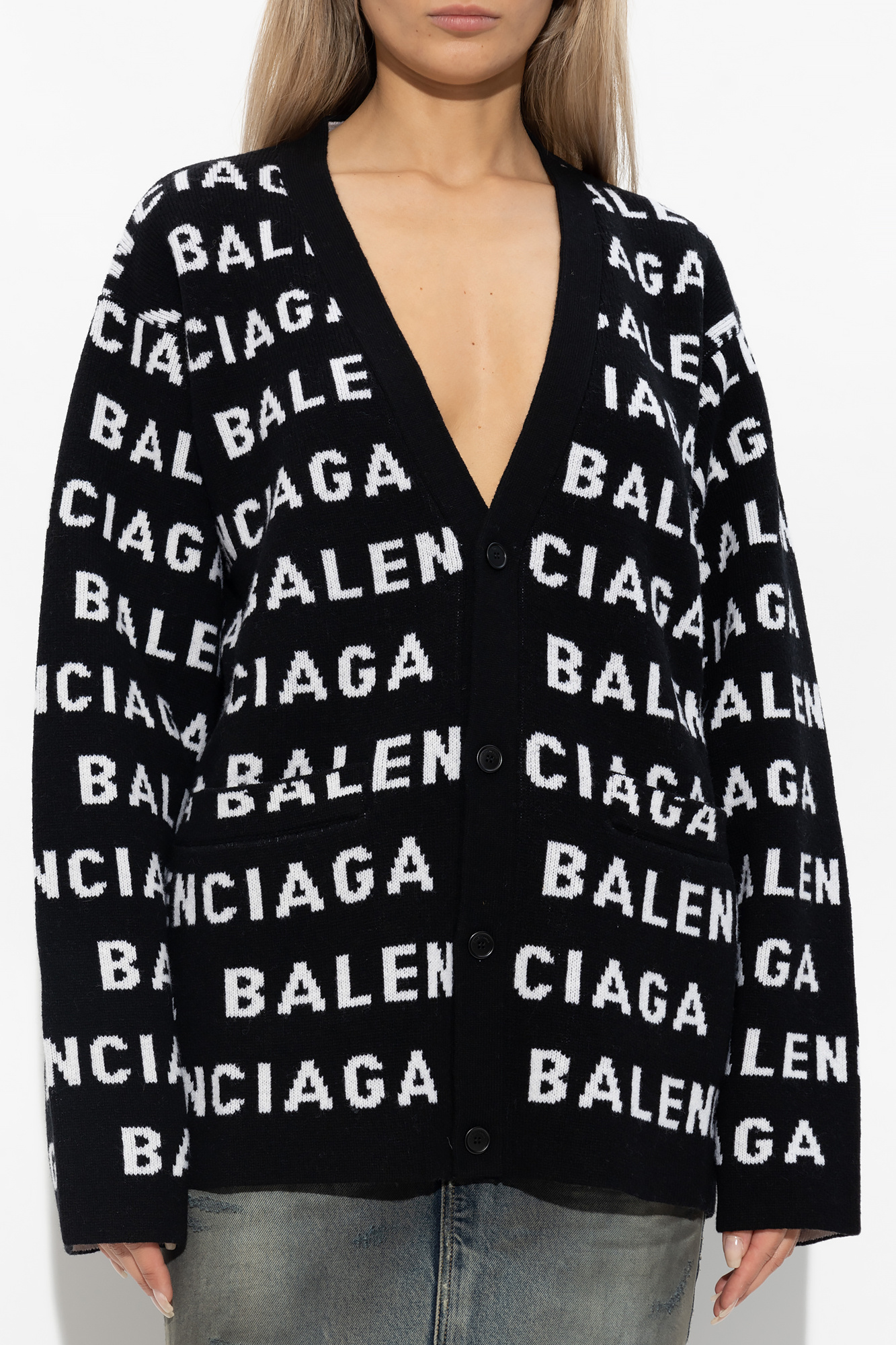 Balenciaga Cardigan with logo